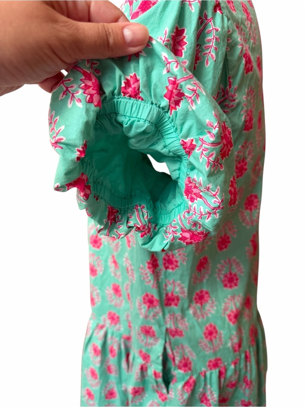 J.Crew Factory CI191 Bubble Sleeve Mini Dress Floral Pockets Size 8 SP25 - Picture 10 of 16